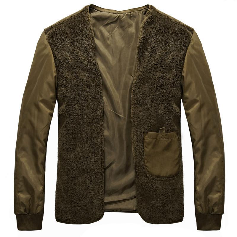 Heavy wool parka collar detail