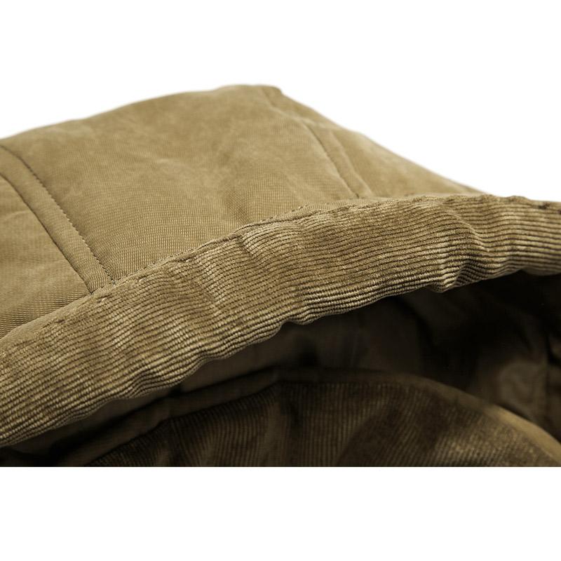 Heavy wool parka back