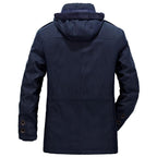 Heavy wool parka side view