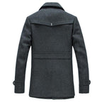 Wool overcoat detail