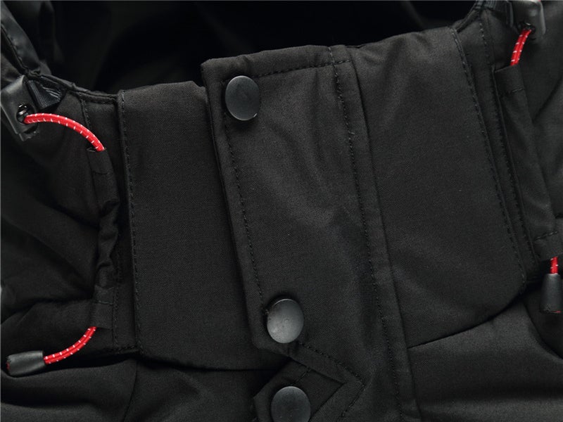 Duck down parka pocket detail