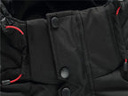 Duck down parka pocket detail