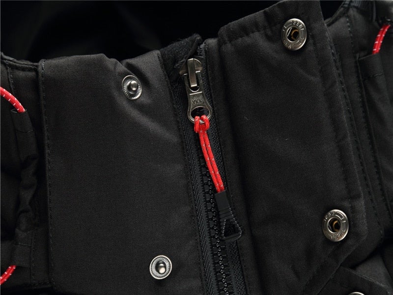 Duck down parka lining detail