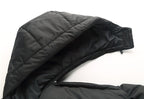Duck down parka zipper detail