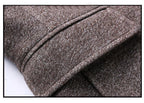 Wool-blend overcoat collar detail