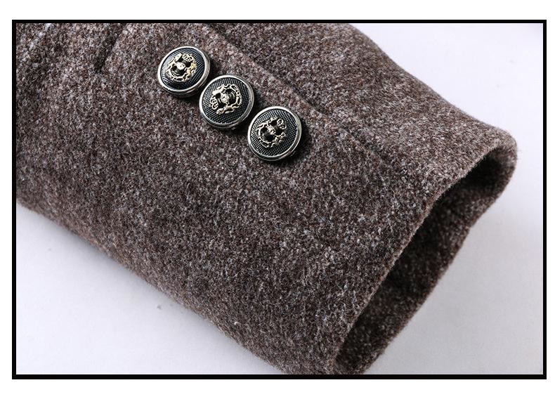 Wool-blend overcoat lining detail