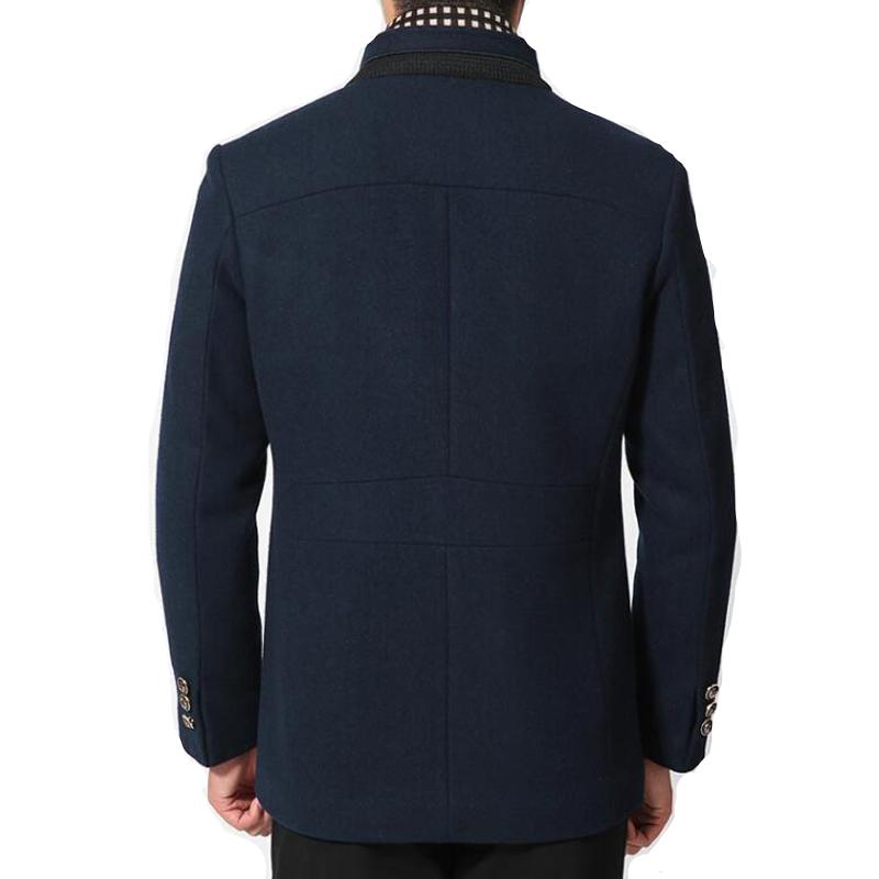 Wool scarf coat detail