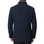 Wool scarf coat detail