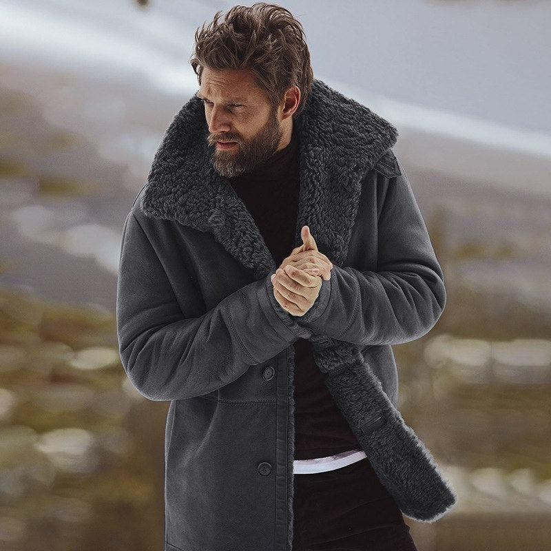 Cotton padded parka in gray