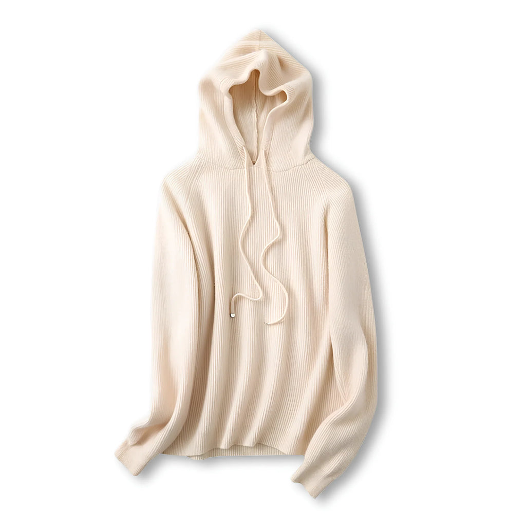 Relaxed Hooded Pullover Knit