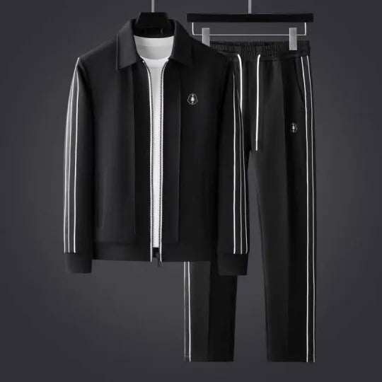 Striped Athletic Tracksuit Set