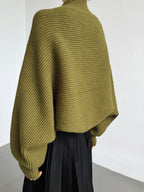 Open front shrug sweater, open front and sleeve detail