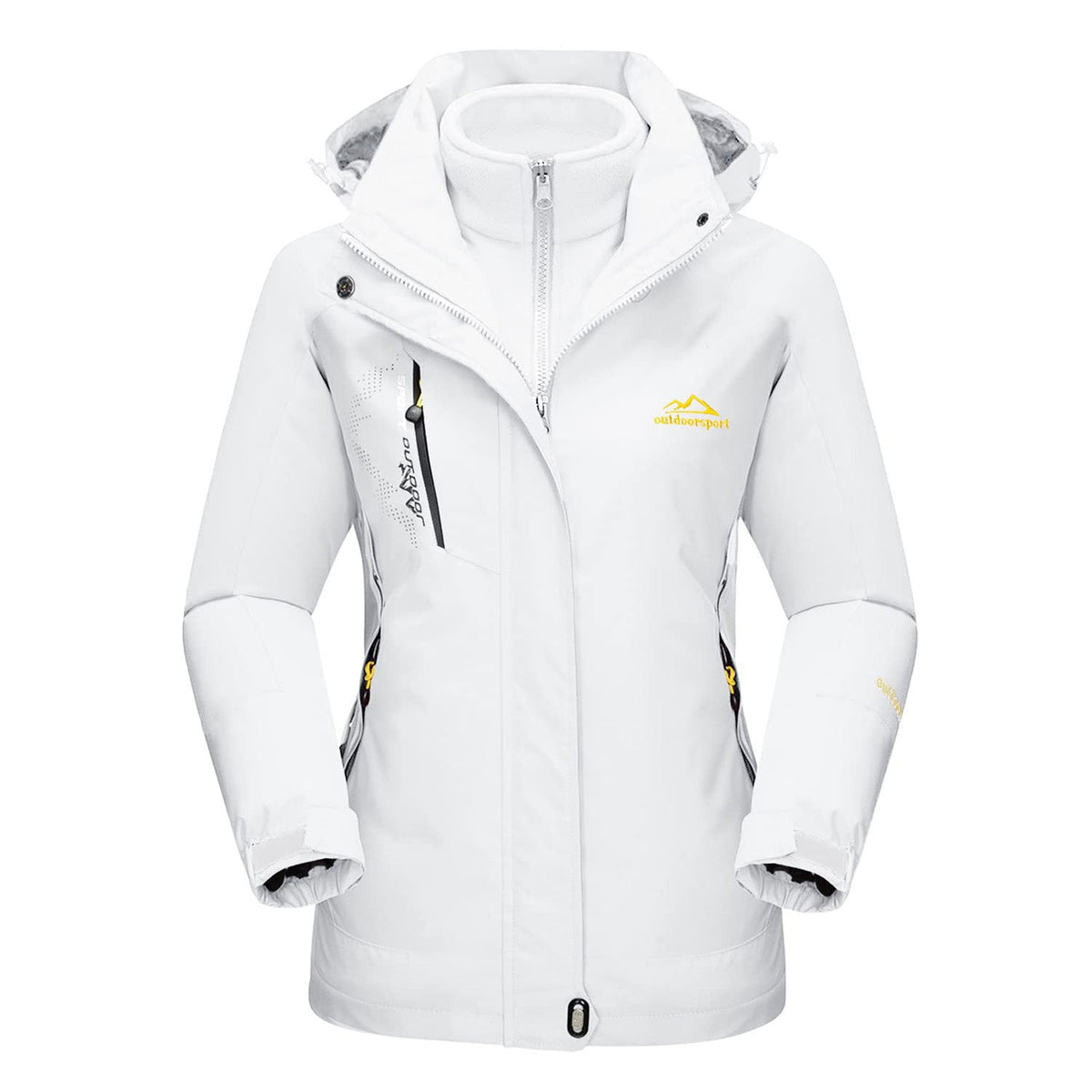 Ski jacket 3-in-1 waterproof fleece-lined, detail view 15