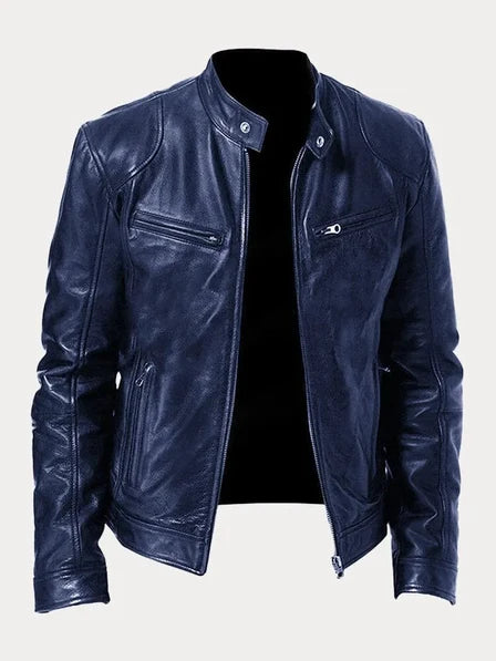 Leather-Look Jacket Classic Lined Mid-Season