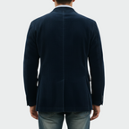 Tailored blazer and vest set, two-piece styling detail view