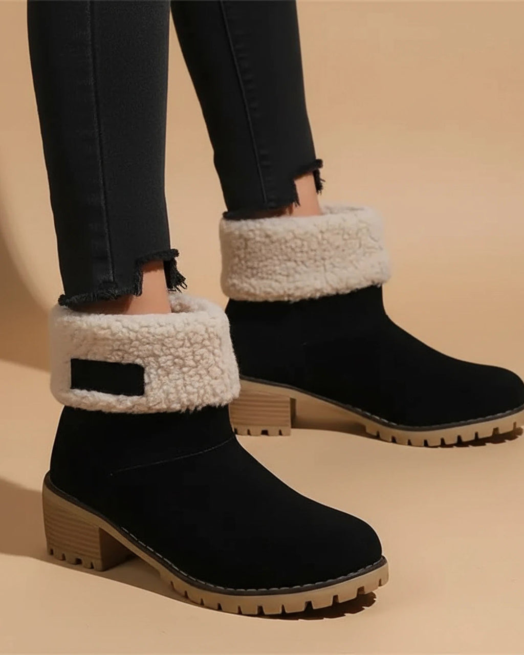 Orthopedic Ankle Boots Sherpa-Cuff