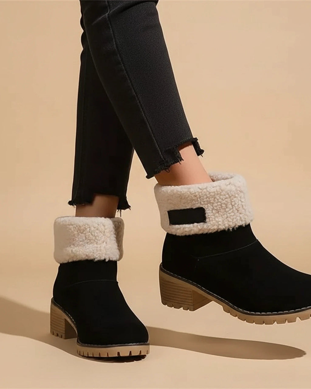 Orthopedic Ankle Boots Sherpa-Cuff