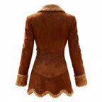 Faux-Fur Coat Trim Fitted Winter