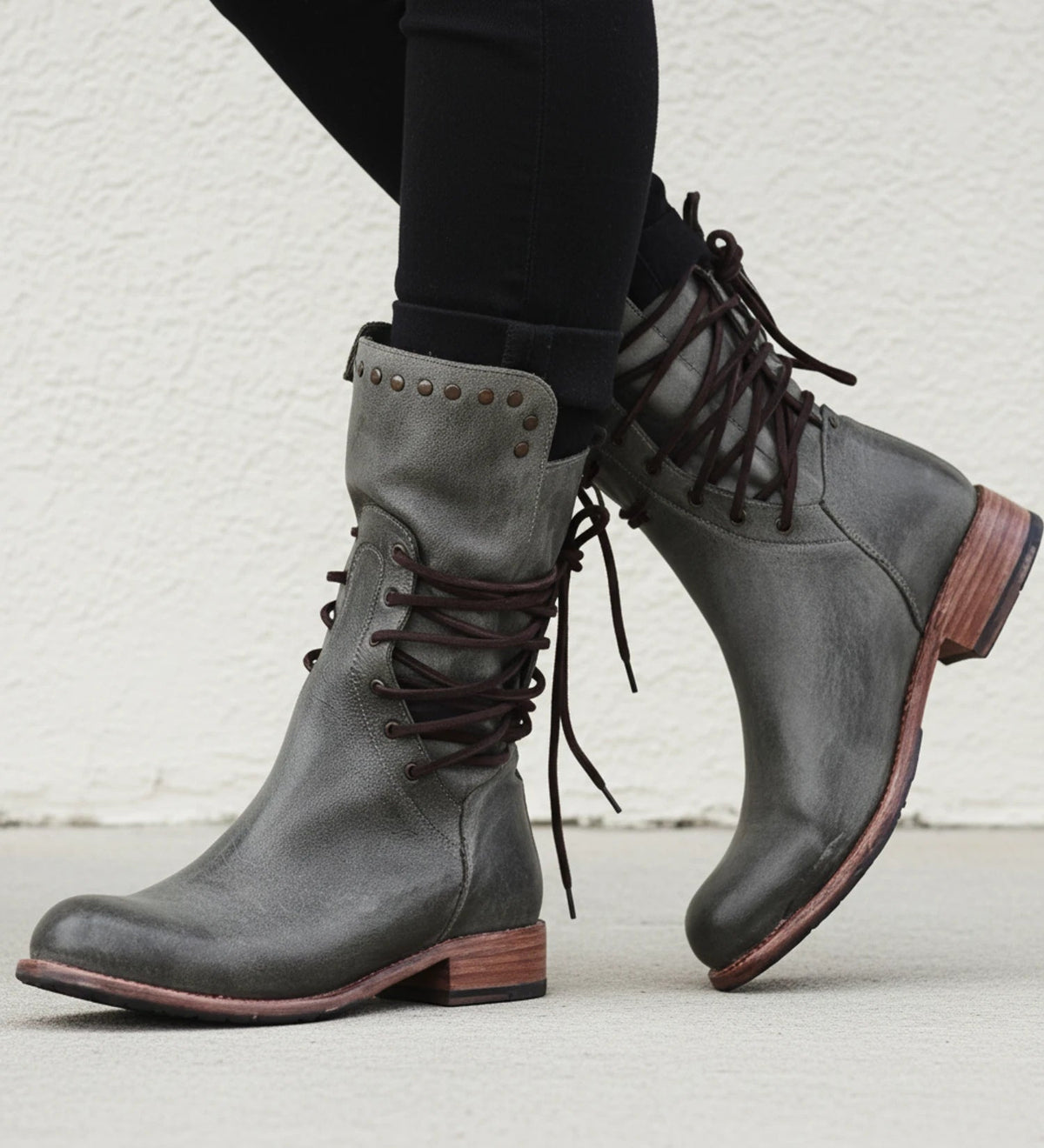 Orthopedic Ankle Boots Lace-Up