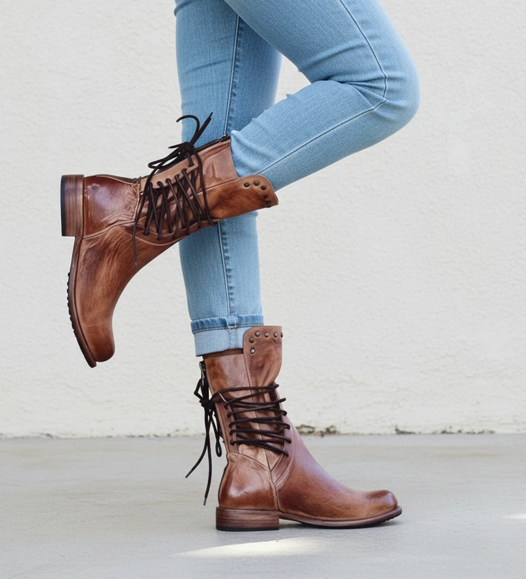 Orthopedic Ankle Boots Lace-Up