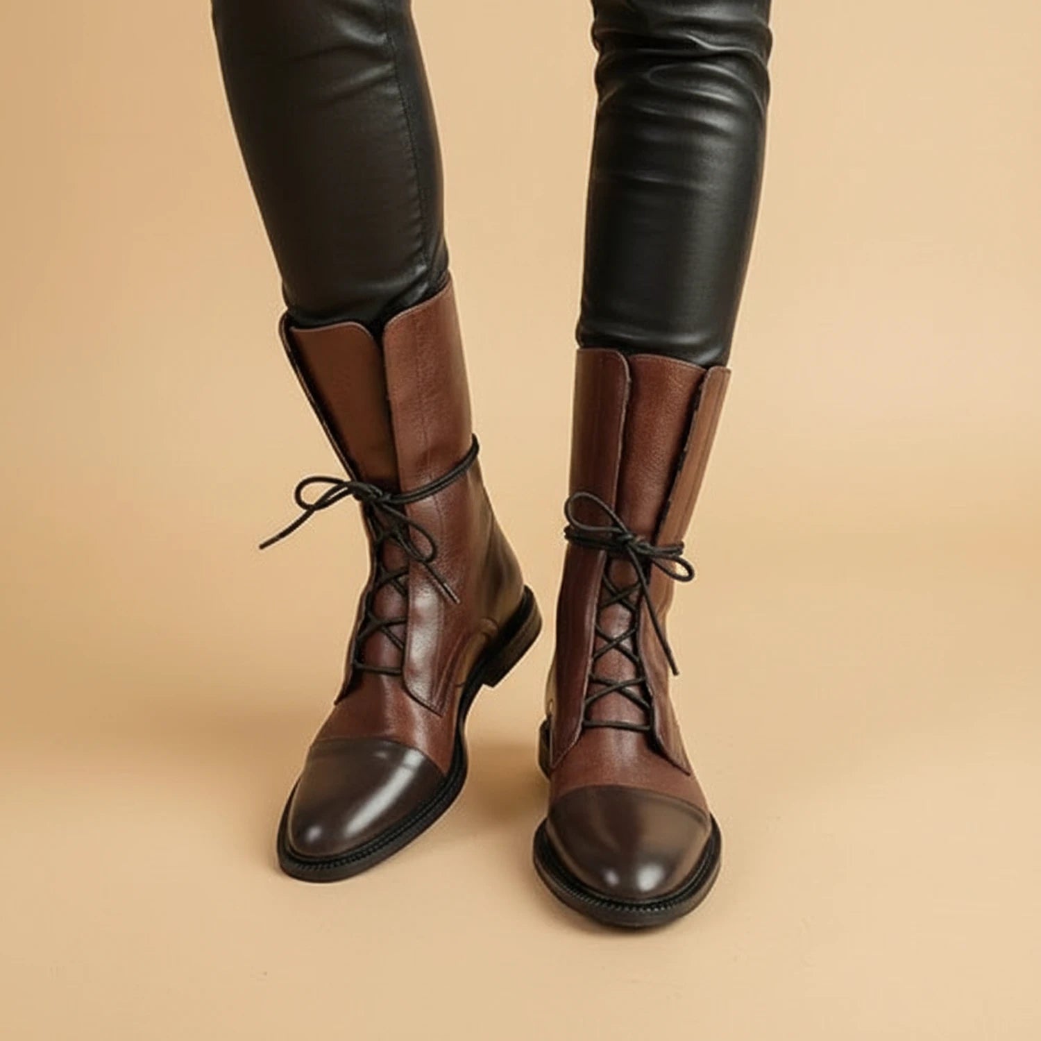 Lace-Up Ankle Boots Combat