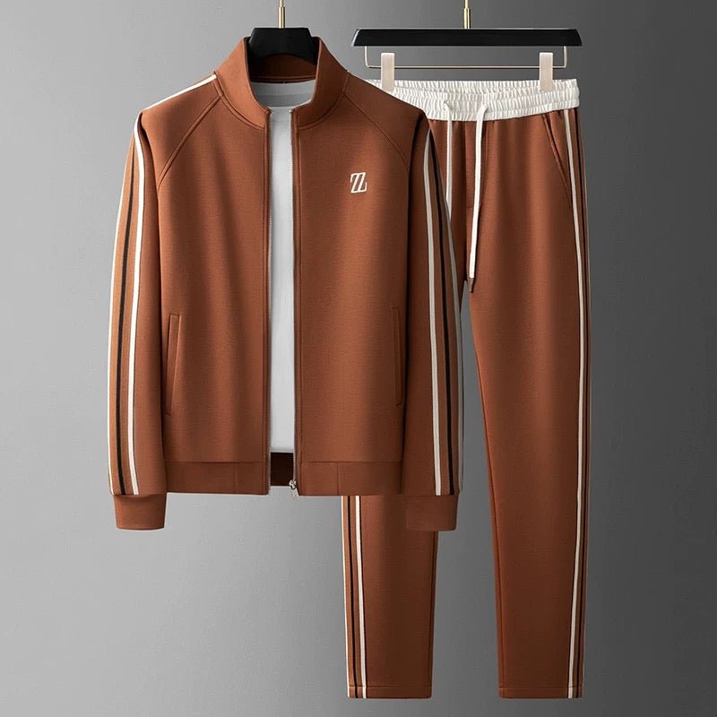 Tracksuit set worn look.